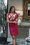 Red Embroidered Dress Romero Model 70.248€ #50403V2303B